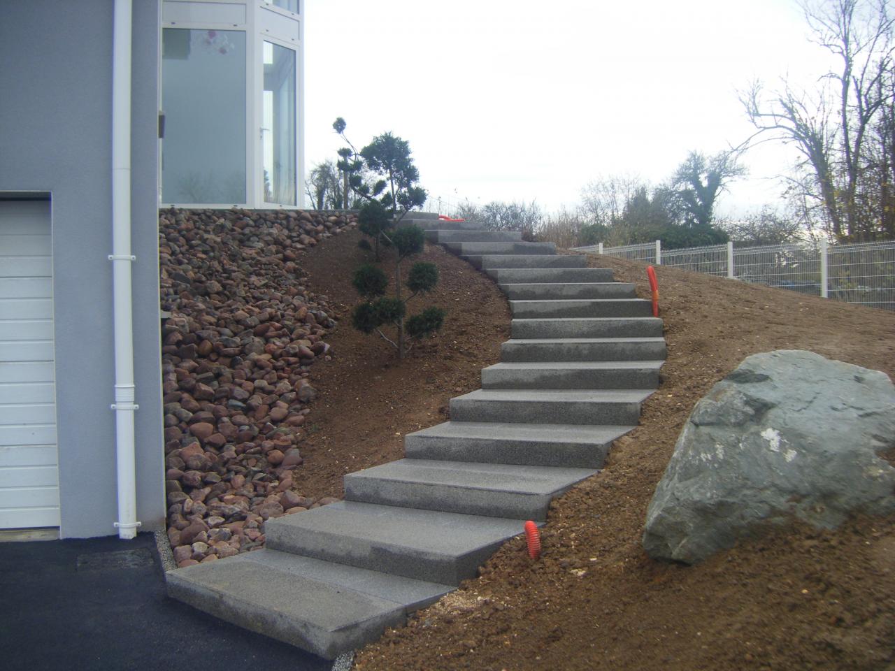 Création d'escalier en béton à Cergy